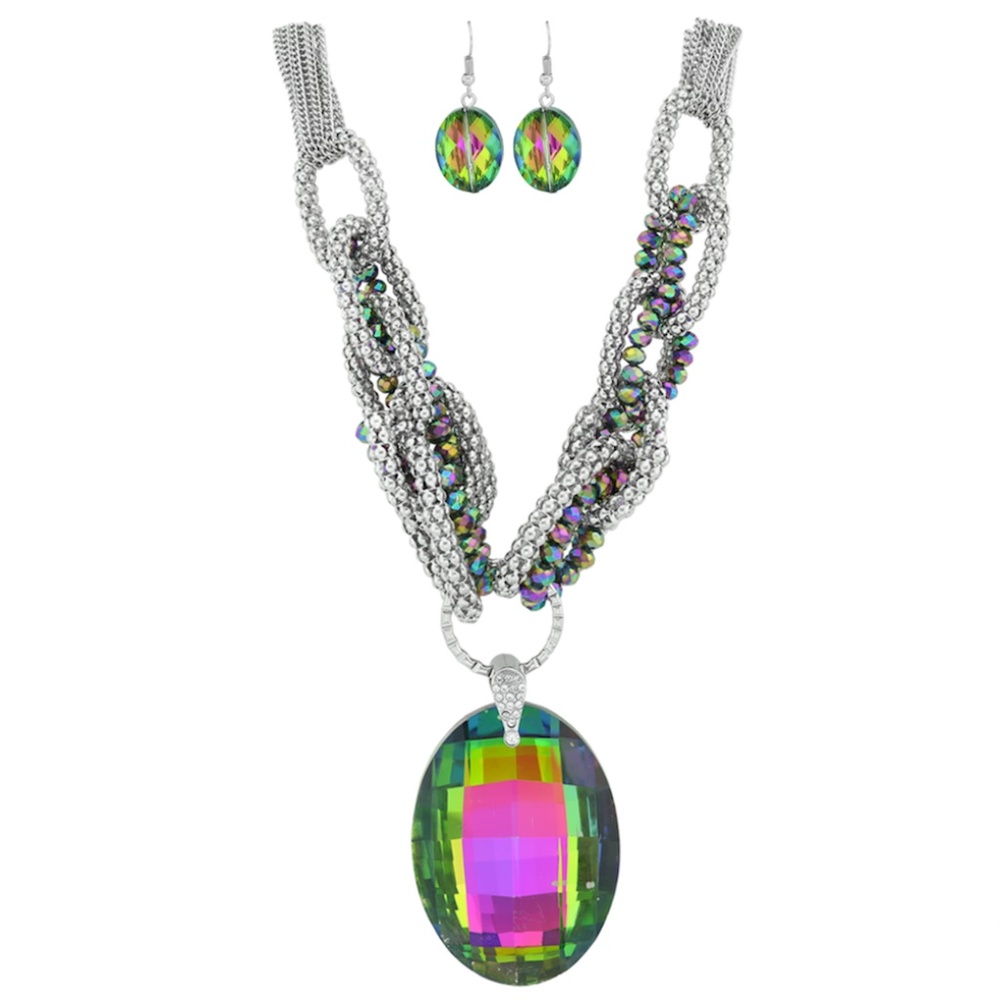 Rainbow Necklace Set